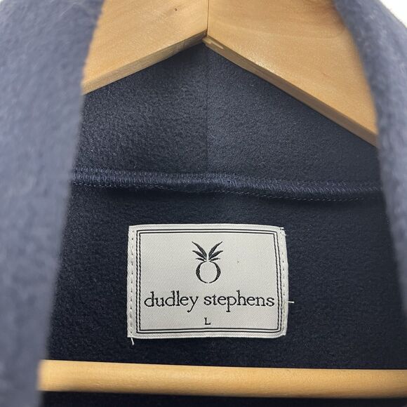 Dudley Stephens Shirt Size Large Navy Cobble Hill Turtleneck Fleece Tunic Top - Picture 4 of 9